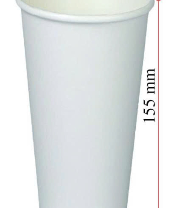 LY GIẤY 1 LỚP 2 PE 22OZ-650ML TRẮNG